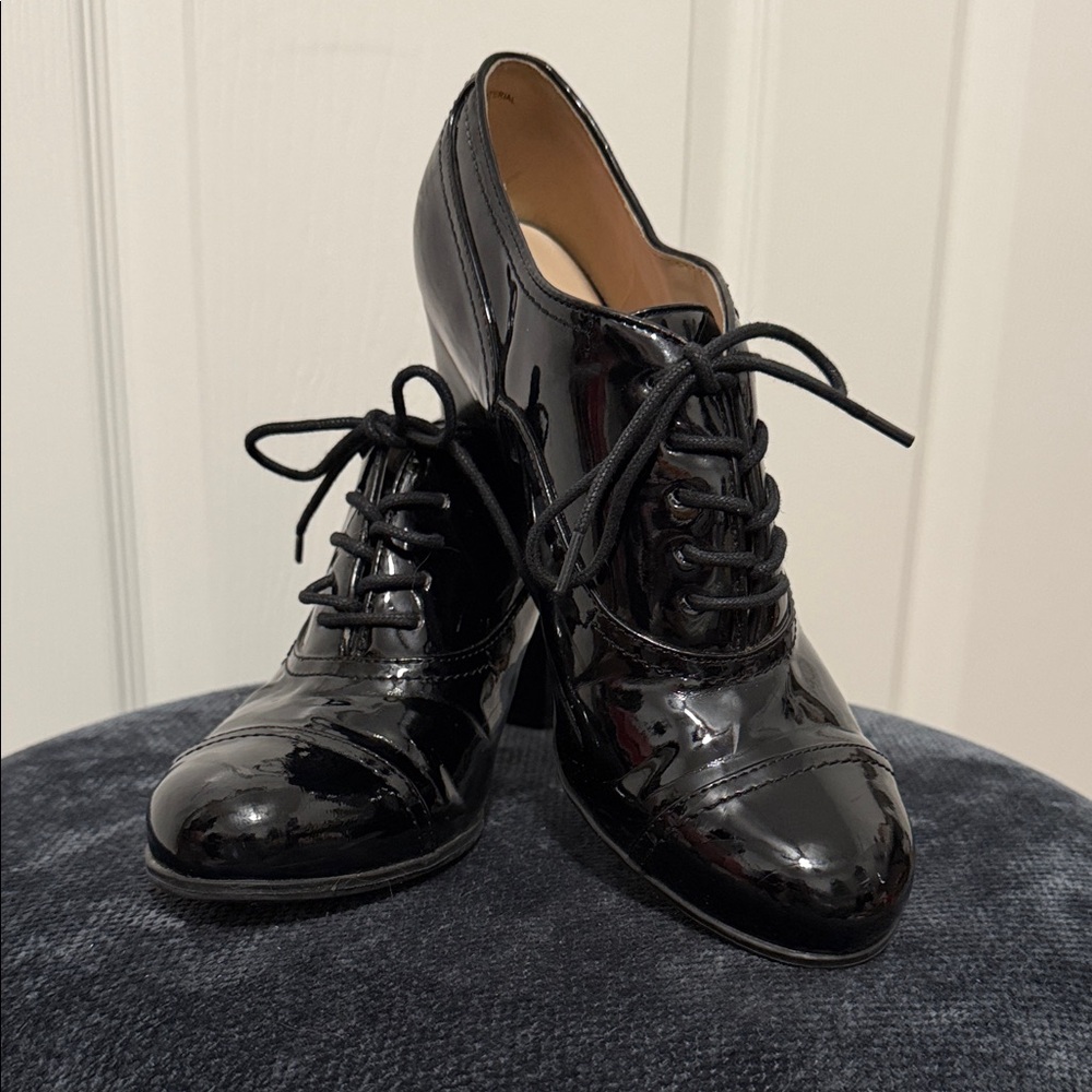 Nine West Patent Lace-Up Heels